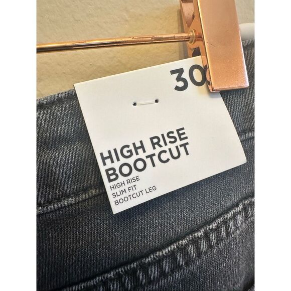 Forever 21 Black High Rise Bootcut Jeans Size 30 New - Picture 3 of 4